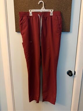 Fabletics Women's Straight Leg Drawstring Pants - Burgundy